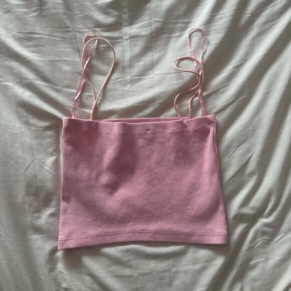Women's Pink Crop-top - Picture 1 of 3